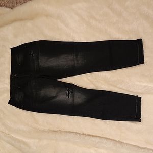 Black distressed ankle Pants